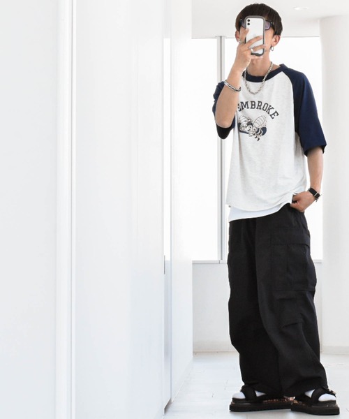 【THEAIRTOWN】ベリーラグランTシャツ★ A13602_0CHBI_9XXA_F.jpg