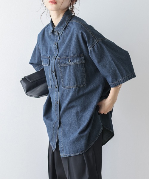 シャツ ブラウス デニムシャツ レディース : 84461733 : ZOZOTOWN 