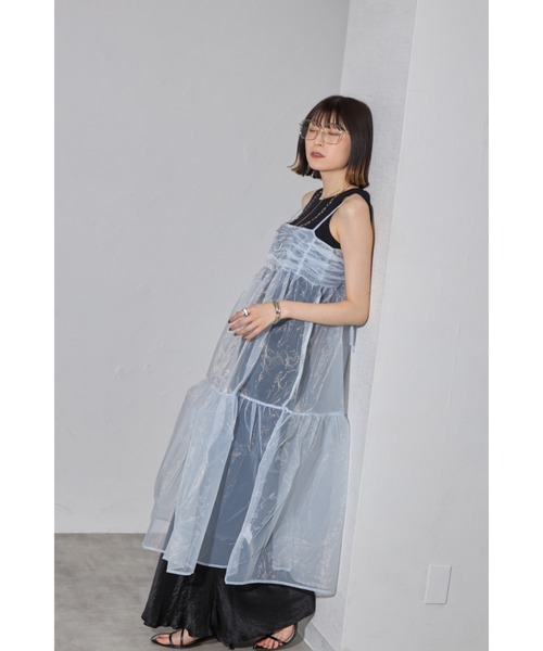 ワンピース オーガンジーレイヤードギャザーワンピ : ZOZOTOWN Yahoo  