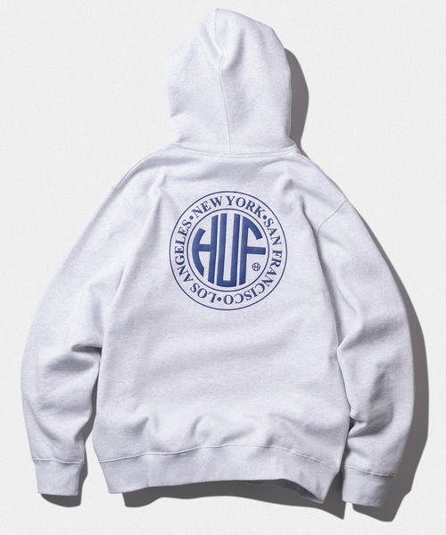 HUF」 プルオーバーパーカー - アッシュグレー メンズ : 85687733 