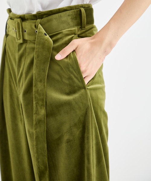 TAG（PORTER） ワイドパンツ パンツ 「TAAKK/ターク」VELVET TROUSERS