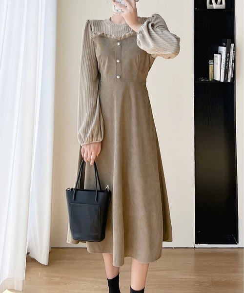 MAISON DE THERESE（メゾン ド テレーズ） ワンピース 切り替え長袖