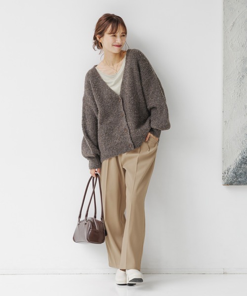 mysty woman パンツ ビシルエットタックパンツ 152976