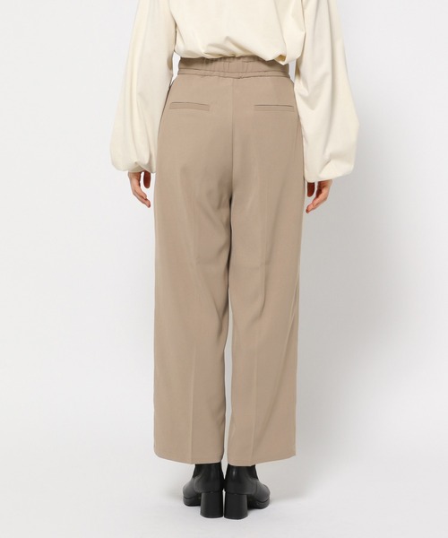 mysty woman（ミスティウーマン） パンツ ビシルエットタックパンツ