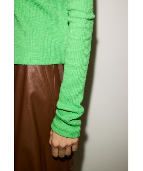 tシャツ THROW SLANT BUTTON L/S TOPS スラント ボタン ロングスリーブ トップス レディース THROW SLANT BUTTON L/S TOPS スラント ボタン ロングスリーブ