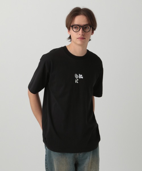 LURAKU tシャツ 「LURAKU」One point Logo graphic Tee -ワンポイント