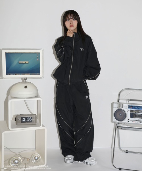 【Reebok／MSG別注】ジップデザインドローコードナイロンパンツ Reebok パンツ 「Reebok／MSG別注」ジップデザインドローコード