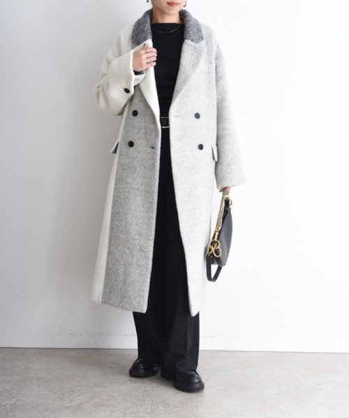 Eimee Law（エイミーロウ） コート アウター ミックスシャギー配色