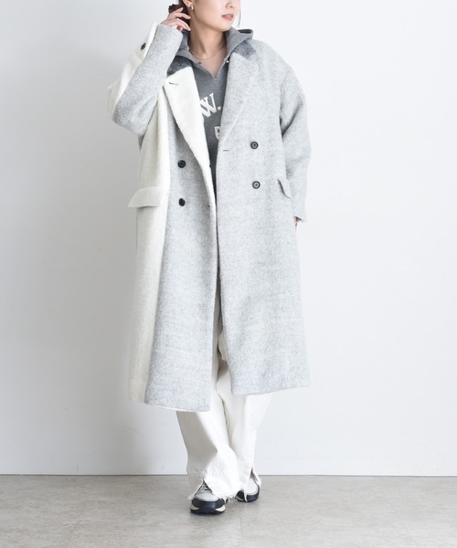 Eimee Law（エイミーロウ） コート アウター ミックスシャギー配色
