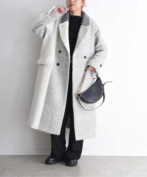 Eimee Law（エイミーロウ） コート アウター ミックスシャギー配色