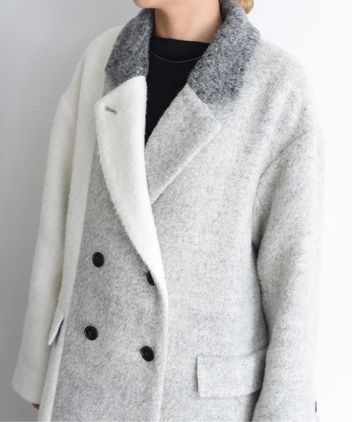 Eimee Lawミックスシャギー配色ロングコート