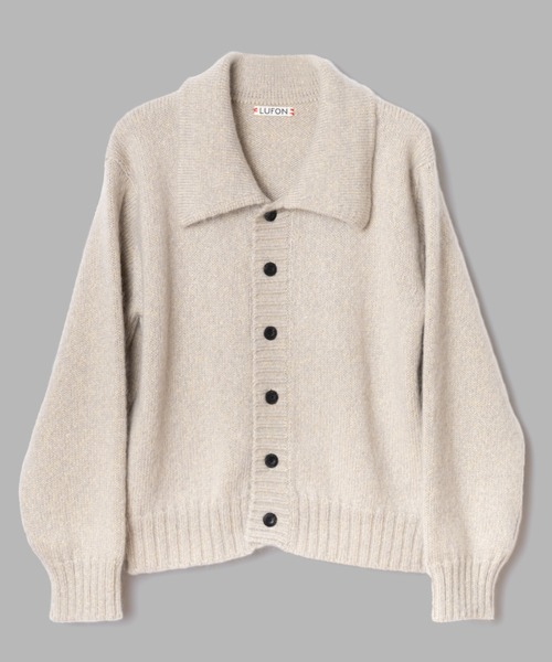 コート ジャケット LUFON/ルフォン/MOHAIR SILK NEP KNIT SHIRTS BLOUSON メンズ レディース