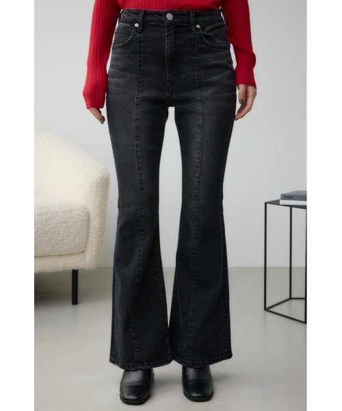 moussy 人気商品フレアデニム　ブラック　試着のみ AZUL BY MOUSSY AZUL DENIM/フレアデニム BLK -ファッション通販