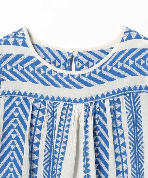 Demi-Luxe BEAMS ブラウス シャツ 「別注」Devotion TWINS / ブルー  