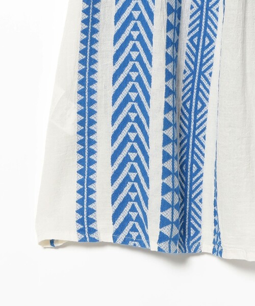 Demi-Luxe BEAMS ブラウス シャツ 「別注」Devotion TWINS / ブルー  