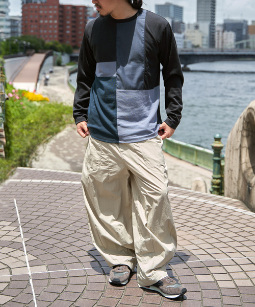 ikka（イッカ） tシャツ 「親子コーデ」ブロックスポンチグラデロンT