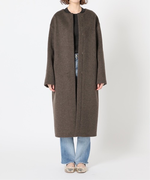 IENA（イエナ） ノーカラーコート 38 ホワイト レディース : ZOZOTOWN