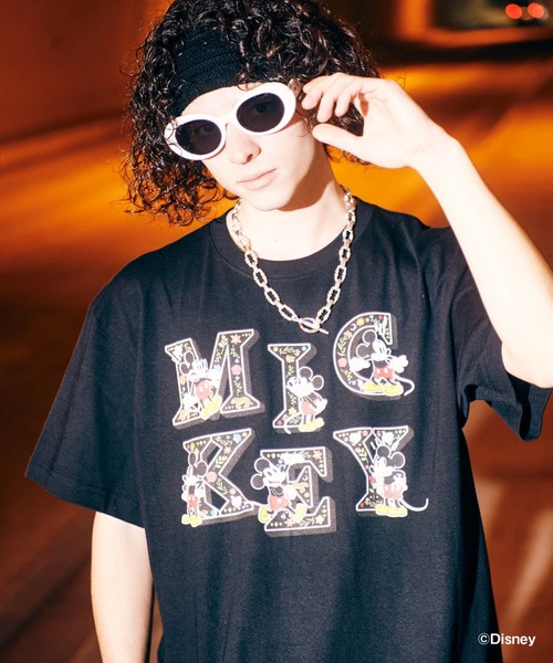 glamb グラム [Mickey Mouse] Logo T-Shirt [ミッキーマウス]ロゴTシャツ Tシャツ atftps glamb（グラム） tシャツ 「Mickey Mouse」 Logo T-Shirt / 「ミッキー