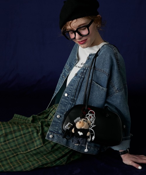 BONLECILL Marche キーホルダー 「BONLECILL Marche」デニムくまさん