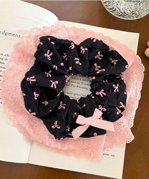 シュシュ リボン柄フリルシュシュ : ZOZOTOWN Yahoo!店 - 通販 - Yahoo