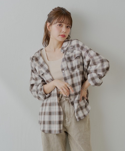 Chico ブラウス シャツ 「WEB限定新色追加」2WAYオーバー
