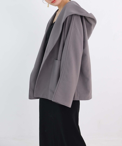 「Doula Doula」 「Bifrost」チェスターコート L ブラック レディース_画像9