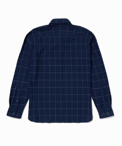【ネイビー】2WAYストレッチ ウインドウペンチェックボタンダウンシャツ LACOSTE（ラコステ） シャツ 2WAYストレッチ ウインドウペンチェック