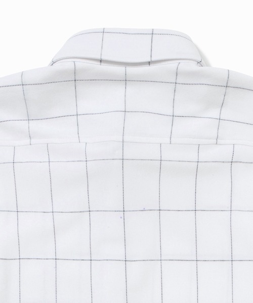 【ホワイト】2WAYストレッチ ウインドウペンチェックボタンダウンシャツ LACOSTE（ラコステ） シャツ 2WAYストレッチ ウインドウペンチェック