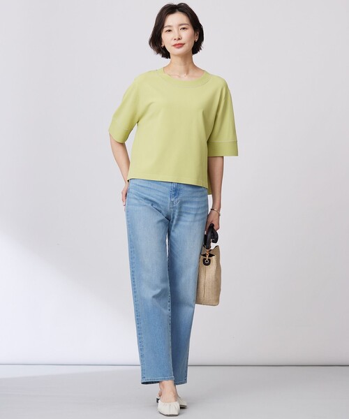 ニット セーター 「洗える」RAYON ELITE STRETCH クルーネック ニット レディース セール】 【洗える】RAYON ELITE STRETCH クルーネック ニット
