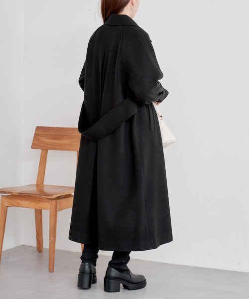 Chico（チコ） ステンカラーコート FREE ブラック レディース