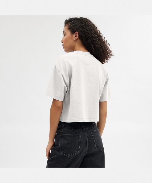 カーシブ シグネチャー クロップトップ ★関税込 COACH tシャツ カーシヴ シグネチャー クロップド Tシャツ