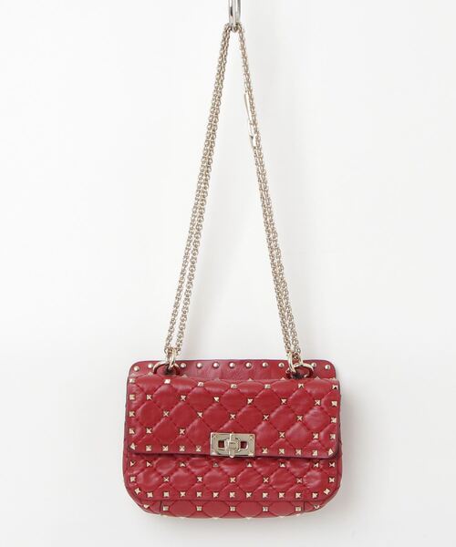 VALENTINO GARAVANI」 ロックスタッズ スパイク ミディアムバッグ 2WAY 
