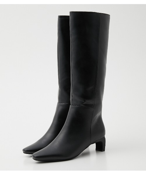 「crie conforto」 ロングブーツ MEDIUM ブラック レディース_画像2