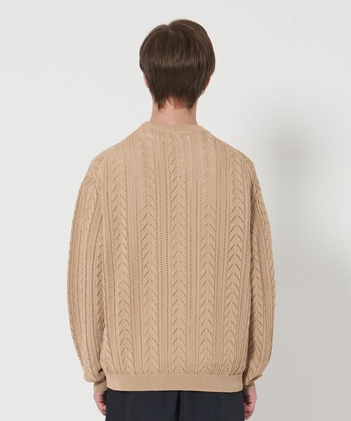 BEAUTY&YOUTH UNITED ARROWS｜アイレット パターン クルーネック