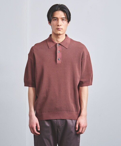 【UNITED ARROWS】ニットポロ UNITED ARROWS ポロシャツ バーズアイ ニット メンズ : ZOZOTOWN