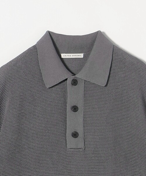 UNITED ARROWS ポロシャツ バーズアイ ニット メンズ : ZOZOTOWN