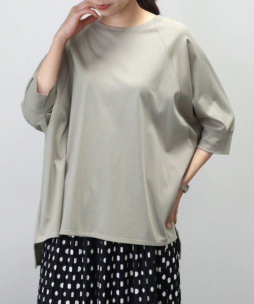 tシャツ シルケットスムースラグランワイドプルオーバー レディース | Aletta vita | 22