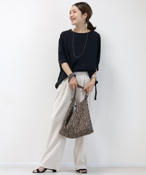 tシャツ シルケットスムースラグランワイドプルオーバー レディース | Aletta vita | 09