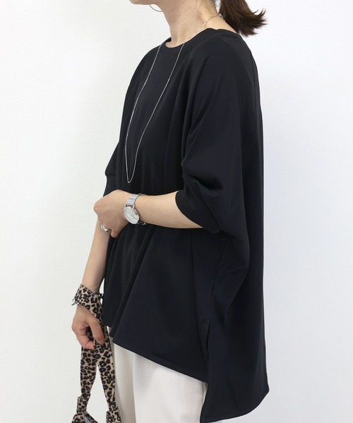 tシャツ シルケットスムースラグランワイドプルオーバー レディース | Aletta vita | 05