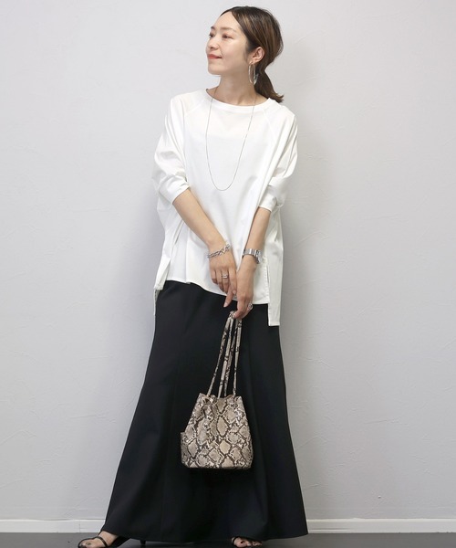 tシャツ シルケットスムースラグランワイドプルオーバー レディース | Aletta vita | 15