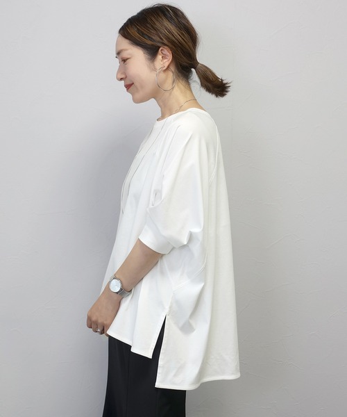 tシャツ シルケットスムースラグランワイドプルオーバー レディース | Aletta vita | 17