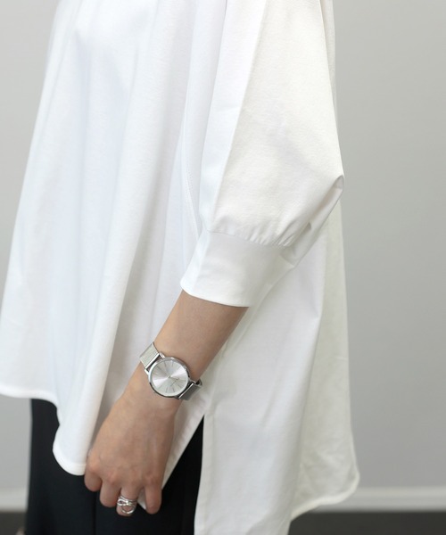 tシャツ シルケットスムースラグランワイドプルオーバー レディース | Aletta vita | 19