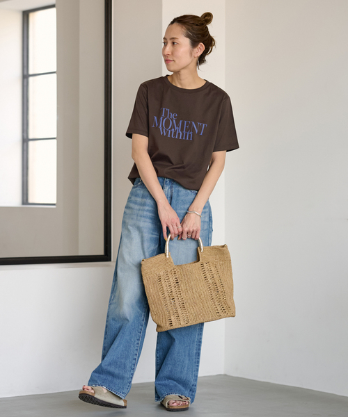FRAMeWORK tシャツ LOGOプリントTシャツ レディース : ZOZOTOWN