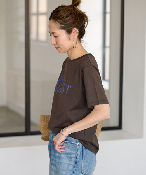 FRAMeWORK tシャツ LOGOプリントTシャツ レディース : ZOZOTOWN