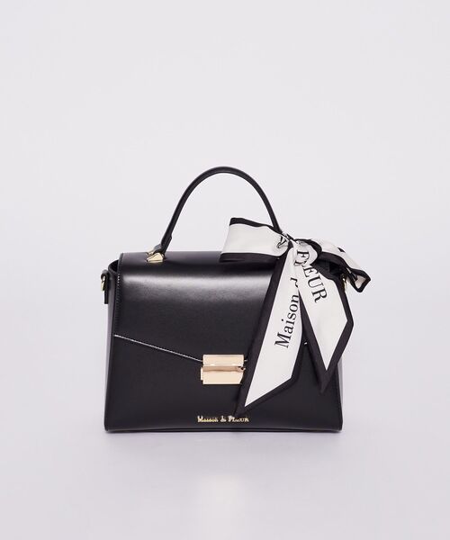 たぴおか　メゾフル Maison de FLEUR ハンドバッグ トップハンドルスカーフバッグ