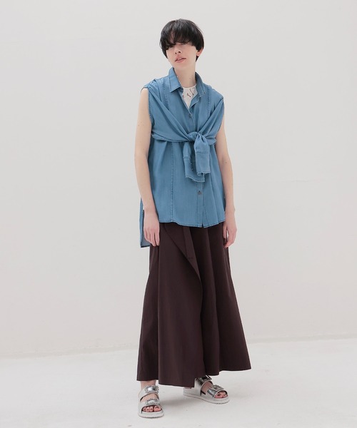 DRESSLAVE（ドレスレイブ） ブラウス シャツ tencel denim transform