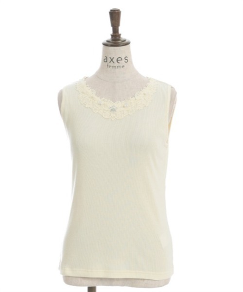 タンクトップ ノースリーブ AIRLIFT sleeveless tank top flowermardi レディース axes femme タンクトップ ノースリーブ 吸水速乾フラワーレース