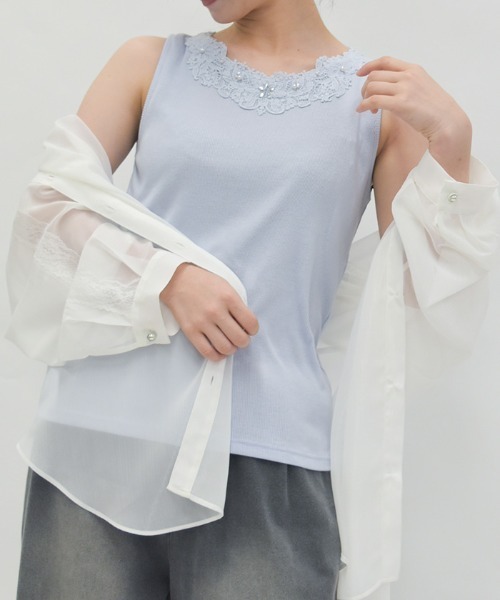 axes femme（アクシーズ ファム） タンクトップ ノースリーブ 吸水速乾