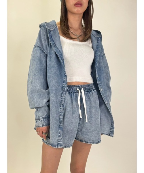 ケミカル風ロングシャツ