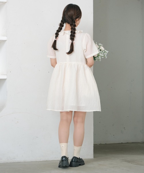 INTER FACTORY ワンピース 「mayuka」 - ホイップミニワンピース
